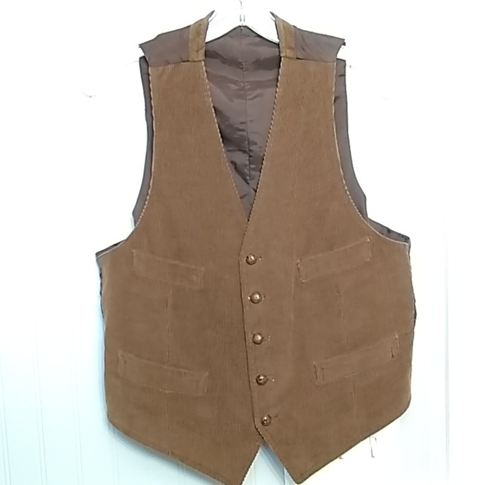 MENS brown corduroy vest